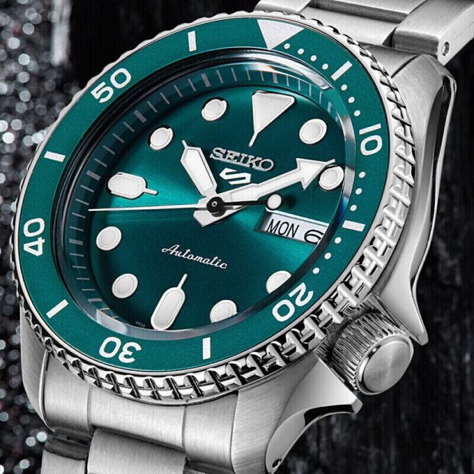 5 Sports 42,5 mm Mecânico Prateado/Verde