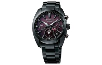 ASTRON Astron GPS Solar Dual-Time 42,7 mm Edição Limitada Preto/Roxo