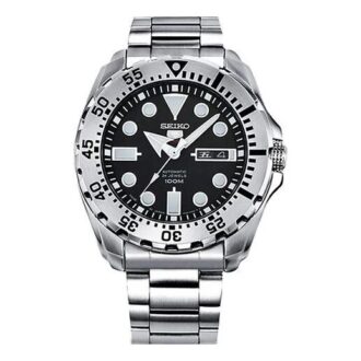 Automático Mecânico Water Ghost À prova de água Desportivo para homem Placa preta Cinto de aço Preto