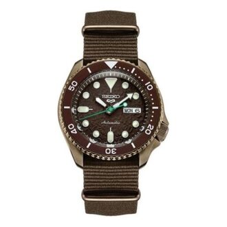N.º 5 Relógio clássico mecânico de 42,5 mm Castanho