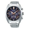 Relógio Astron GPS com energia solar Azul Prateado