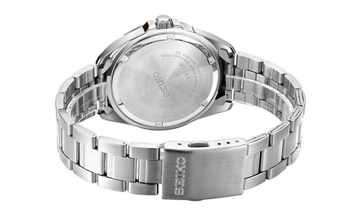 Relógio Business Casual à prova de água com bracelete em aço preto