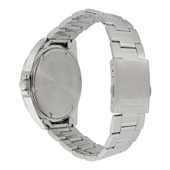Relógio Business Casual à prova de água com bracelete em aço preto
