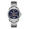 Relógio da Série Premier com mostrador azul, bracelete em aço e cristal de safira