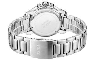 Relógio da Série Premier com mostrador azul, bracelete em aço e cristal de safira