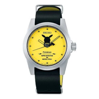 Relógio de edição limitada Pokémon Pikachu Crossover Amarelo Preto