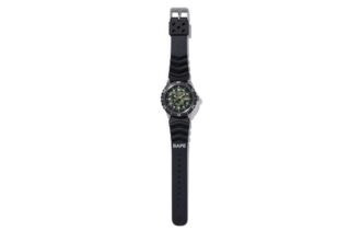 Relógio de mergulho mecânico BAPE X Seiko Crossover