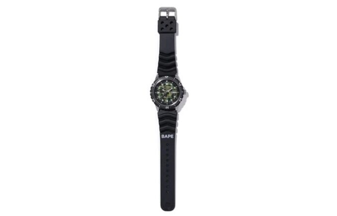 Relógio de mergulho mecânico BAPE X Seiko Crossover