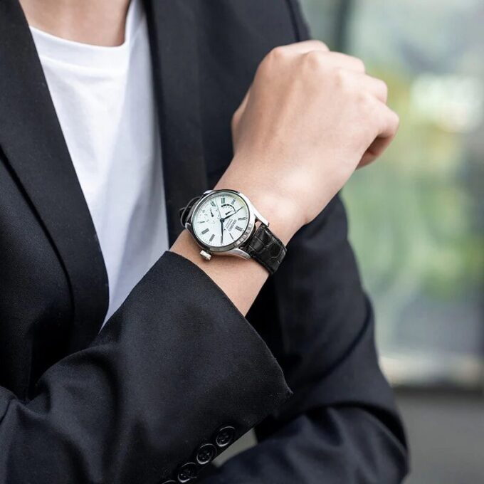 Relógio de negócios casual mecânico automático esmaltado da série Presage