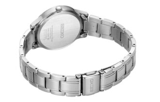 Relógio de quartzo casual de negócios à prova de água com energia solar da série masculina SNE529P1
