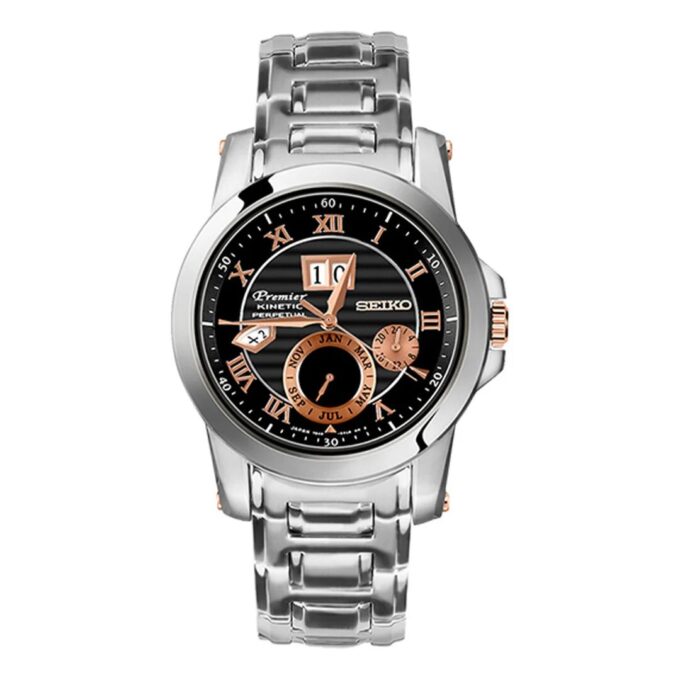 Relógio de quartzo com pulseira em aço para uso profissional e casual