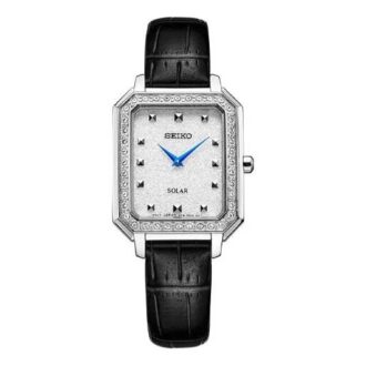 Relógio de quartzo minimalista quadrado Branco