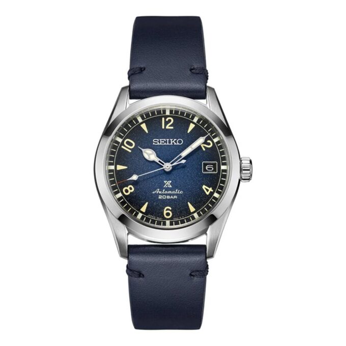 Relógio mecânico da série Prospex com bracelete em borracha verde retro e céu estrelado