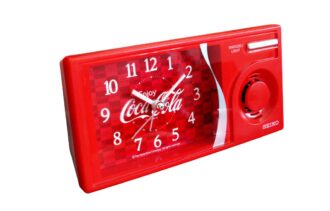 Seiko x Coca-Cola Despertador com Música Silenciosa Vermelho