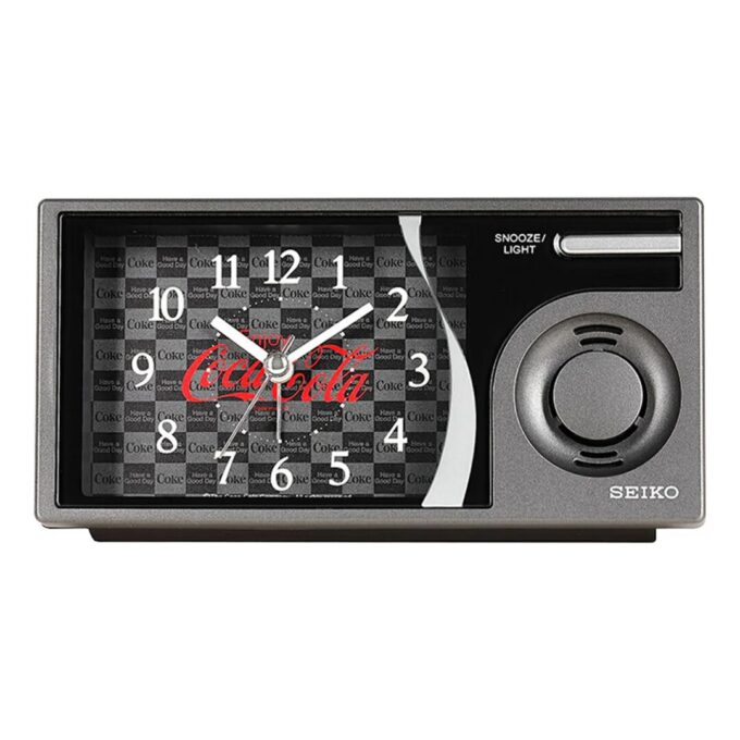 Seiko x Coca-Cola Despertador com Música Silenciável Preto/Cinzento