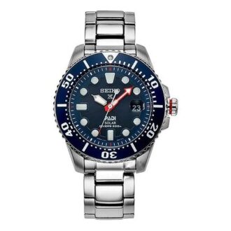 Seiko X PADI Eco Drive Prateado/Azul