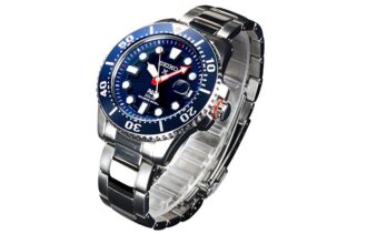 Seiko X PADI Eco Drive Prateado/Azul