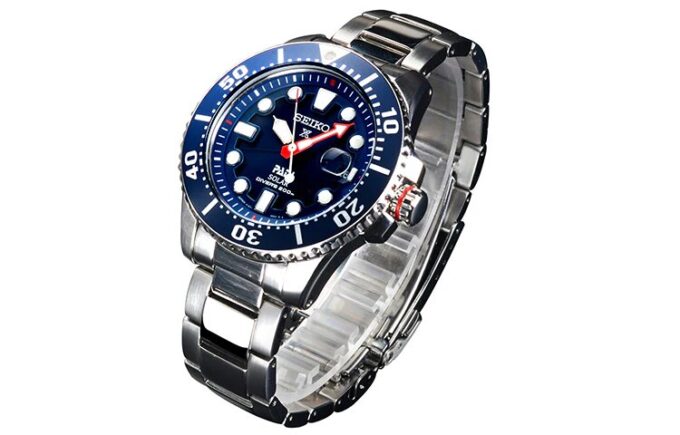 Seiko X PADI Eco Drive Prateado/Azul