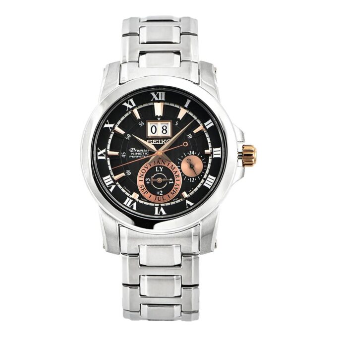 Série Business Premier Relógio casual de quartzo com pulseira em aço