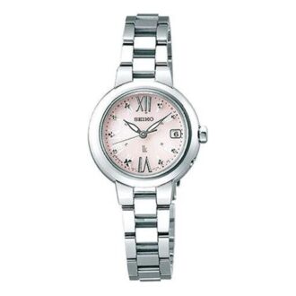 Série Lukia Solor Wave Relógio pequeno minimalista Rosa Bracelete em aço