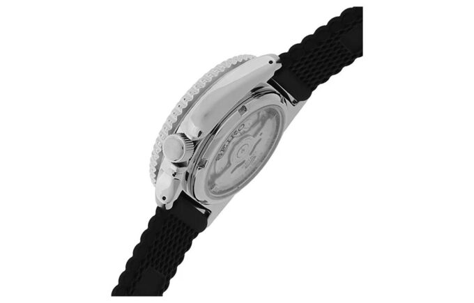 Série n.º 5 Relógio mecânico desportivo com bracelete em borracha preta SRPD73k2