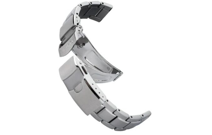 Série Presage Edição Limitada do 140.º Aniversário Relógio Solar à Prova de Água com Bracelete em Aço Japonês