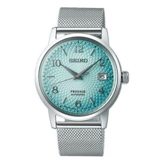 Série Presage Relógio com bracelete em aço Azul