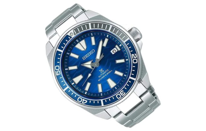 Série Prospex Ocean Large Branco 200 Metros Relógio Azul