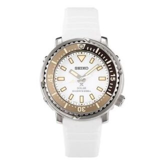 Série Prospex Solar Quartz Edição Limitada de Natal Branco
